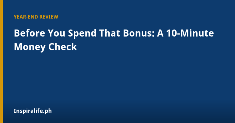 Year-end financial checkup and net worth review for Filipino families
